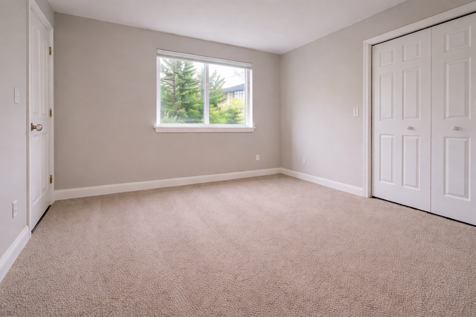Bedroom after apartment turnover