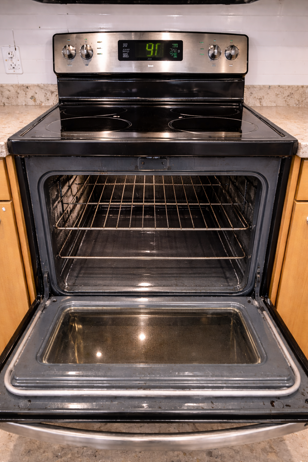 Range after turnover cleaning