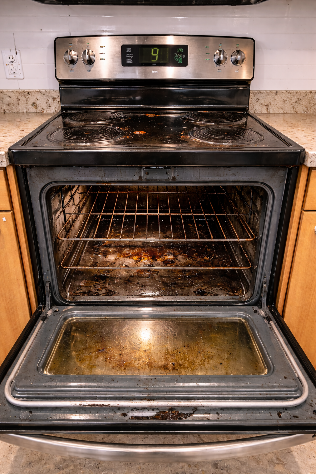 Range before turnover cleaning