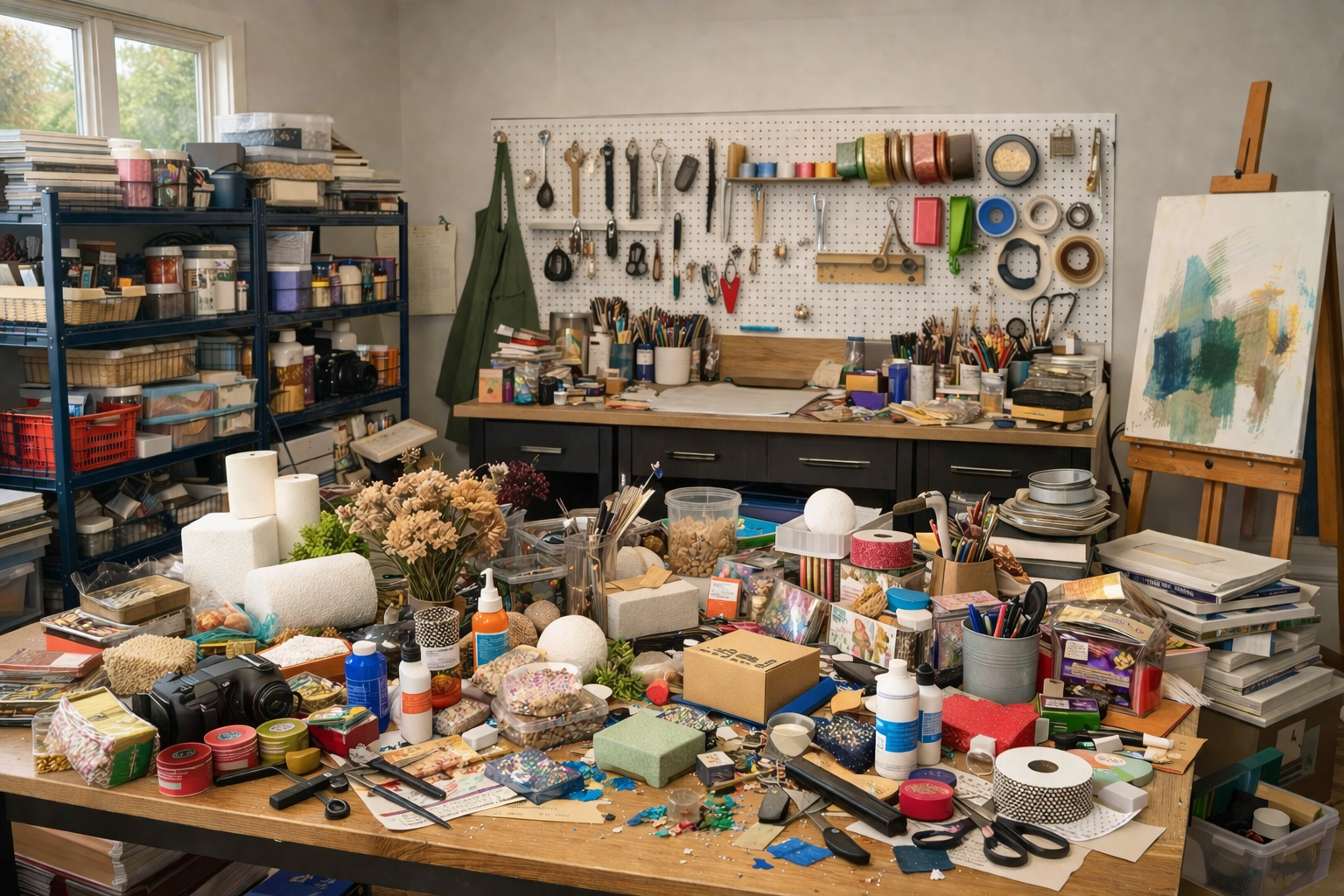 Craft room before organization