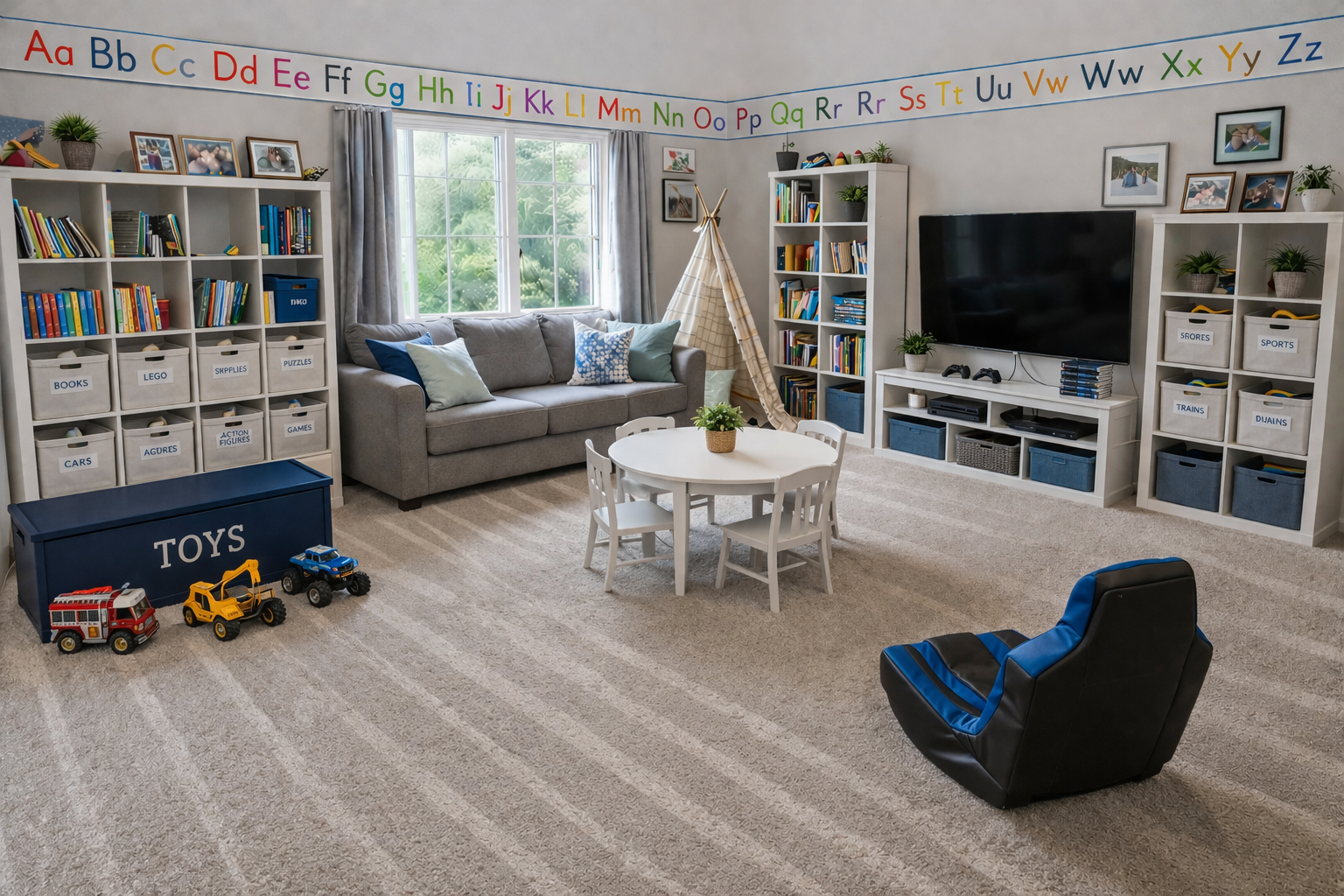 Playroom after organization